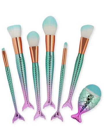 Mermaid Make up brushes Face